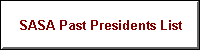 Past Presidents List
